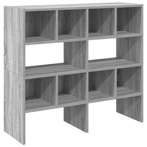 vidaXL Поставки за обувки, 2 бр, стифируеми, сив сонома, 89,5x30x40 см