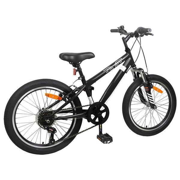 vidaXL Kids Mountain Bike 20 инча 6-Speed за 5-8 години Черно