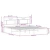 vidaXL Рамка за легло без матрак сонома дъб 183x203 см инженерно дърво