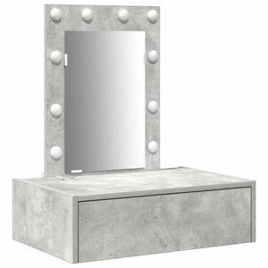 vidaXL Тоалетка Сив 60 x 40 x 70 см Инженерна дървесина