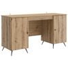 vidaXL Бюро Дъб артизан Инженерна дървесина 142,5 x 50 x 75 см