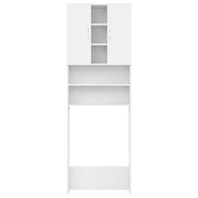 vidaXL Шкаф за пералня, бял, 64x25,5x190 см