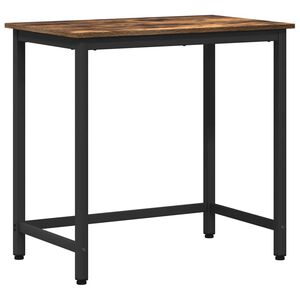 vidaXL Маса Димян дъб 100 x 50 x 76,5 см Инженерна дървесина и стомана