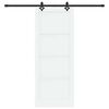 vidaXL Преплъзваща се врата ORKDAL Бяло 83 х 211 см