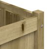 vidaXL Градински сандък, 90x50x70 см, импрегнирано борово дърво