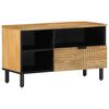 vidaXL TV шкаф кафяв 80x33x46 cm масивна дървесина манго