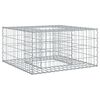 vidaXL Габиона повдигнато легло 80 x 80 x 40 cm Галванизирана стомана