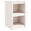 vidaXL Кухненски шкаф за открито, MEPPEL, бял, 55x55x92 см, бор масив