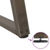 vidaXL Крака за масичка за кафе, V-образни, 2 бр., естествена стомана, 30 x (30-31,3) см, стомана