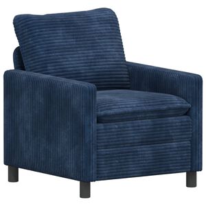 vidaXL Диван Морски син 76 x 81 x 87,5 см Полиестер