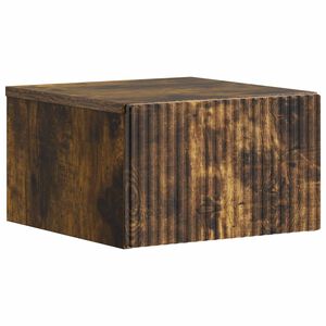 vidaXL Спален шкаф с монтаж на стена Опушен дъб 33 x 34,5 x 20 см