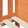 vidaXL Рамка за детско легло къща, восъчнокафява, 90x200 см, бор масив