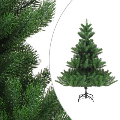 vidaXL Изкуствена нордманска елха, зелена, 210 см