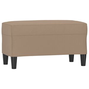vidaXL Пейка, капучино, 70x35x41 см, изкуствена кожа