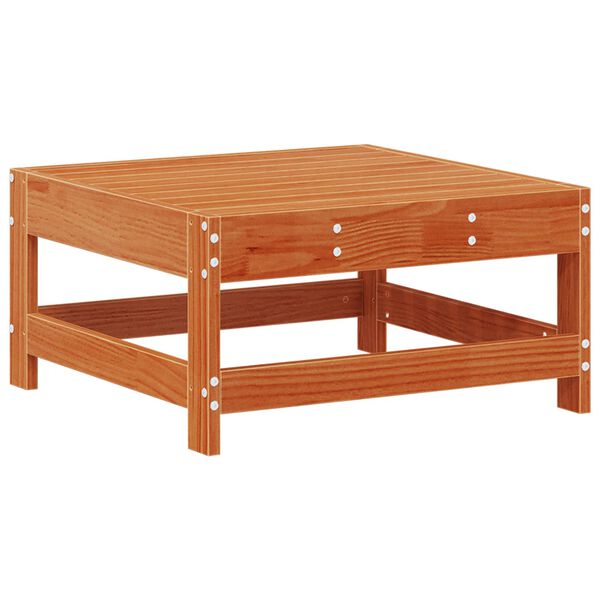 vidaXL Градинска поставка за крака Масивна боровина Восъчен Кафяв