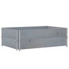 vidaXL Палетни страници, сив, 2 бр, 120x80 см, борова дървесина масив