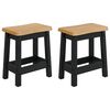 VidaXL Бар стол EKAI 2 pcs Черно 40 x 29 x 45,5 см