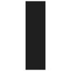 vidaXL Библиотека/разделител, черна, 40x30x103 см, инженерно дърво