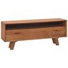 vidaXL ТВ шкаф, 110x30x45 cм, тиково дърво масив