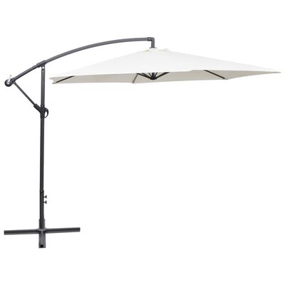 vidaXL Свободновисящ чадър, 3 м, пясъчно бял