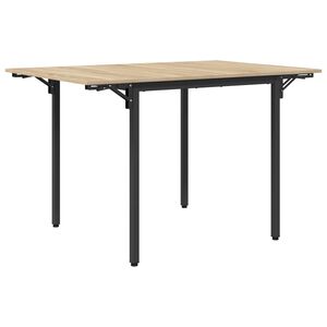 vidaXL Разширяема трапезна маса 120 x 81,5 x 75 см Инженерна дървесина