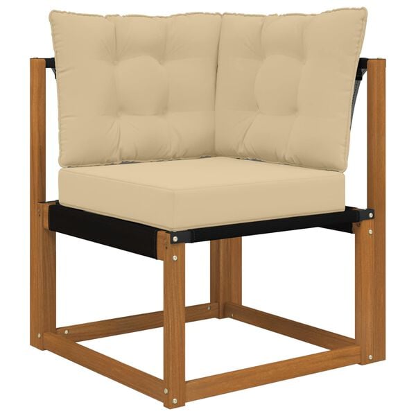 vidaXL Възглавница за диван на открито 3 pcs Бежово Полиестер