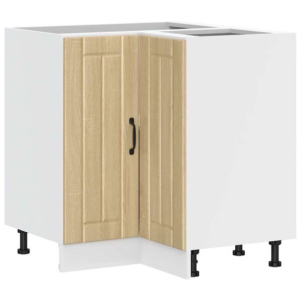 vidaXL Кухненски ъглов шкаф Lucca, дъб сонома, инженерно дърво