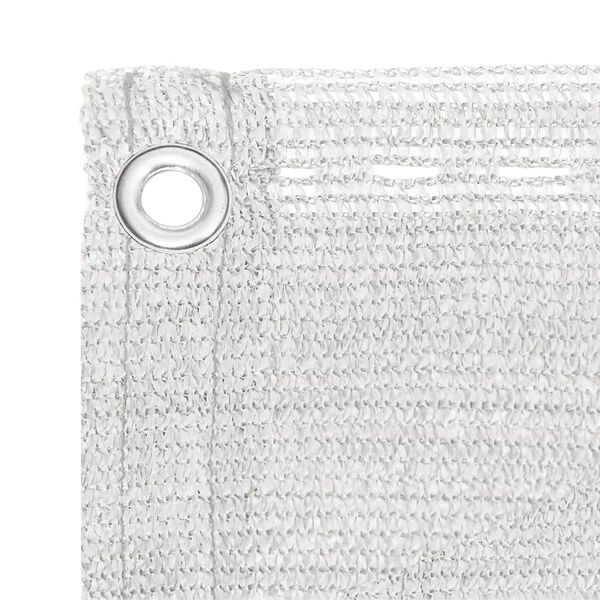 vidaXL Балконски параван, бял, 75x500 см, HDPE