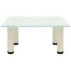 322759 vidaXL TV Stand Frosted 40x35x17 cm Tempered Glass