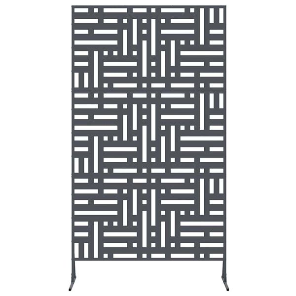 vidaXL Екран за уединение Антрацит Стомана