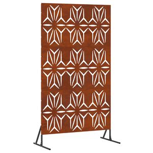 vidaXL Екран за уединение 100 x 50 x 180 см Кортенова стомана