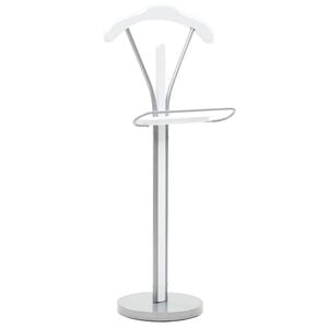 vidaXL Стояща закачалка за костюм, 45x35x107 см, бяла
