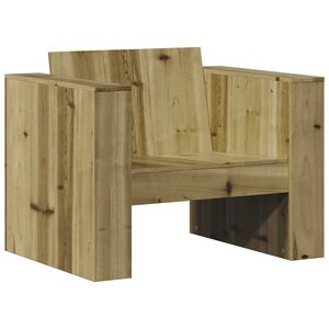 vidaXL Градински диван, 79x60x62 см, импрегнирано борово дърво
