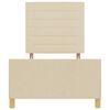 vidaXL Рамка за легло с таблото Крем 100 x 200 cm текстил