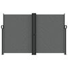 vidaXL Прибираща се странична тента, антрацит, 160х600 см