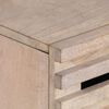 vidaXL Нощно шкафче, бяло, 50x34x60 см, мангово дърво масив