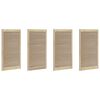 vidaXL Врата за шкаф с врата 4 бр. Натурално 110 x 2,1 x 59,5 см