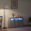vidaXL Служебен шкаф Сив Сонома 116 x 30 x 75 см Инженерно дърво