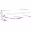 vidaXL Стени за рафтове с рафт 4 pcs Старо дърво 80 x 11,5 x 18 см