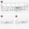 vidaXL Комплект дивани за открито 7 pcs Натурален и Бежов