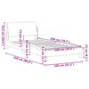 vidaXL Рамка за легло Dover, бяла, 100x200 см, изкуствена кожа
