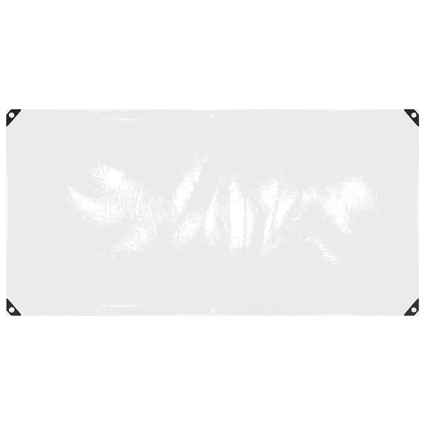 vidaXL Платно с детайли Прозрачен 1 x 2 m Полиетилен