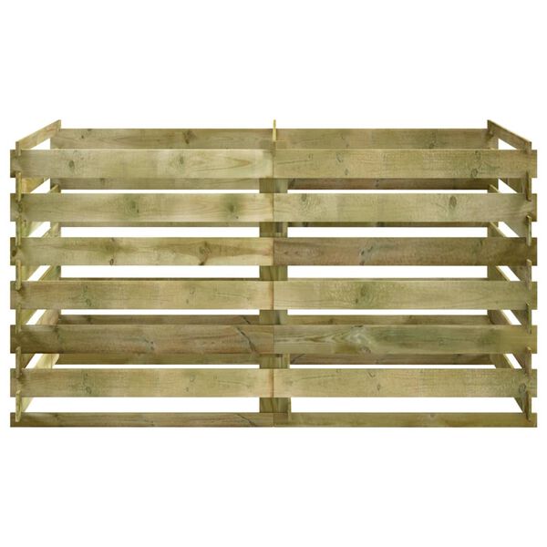 vidaXL Компостер от летви, импрегнирана борова дървесина, 180x90x90 см