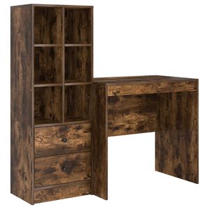 vidaXL Бюро Димян дъб 125,5 x 50 x 127 см 2 бр.