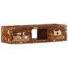 vidaXL Стенен ТВ шкаф 100x32x25 см, масивна дървесина, регенерирана