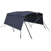 vidaXL Тента за лодка с 4 дъги странични стени 243x(230-244)x137 см