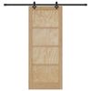 vidaXL Преплъзваща се врата ORKDAL Кафяво 86 x 211 см