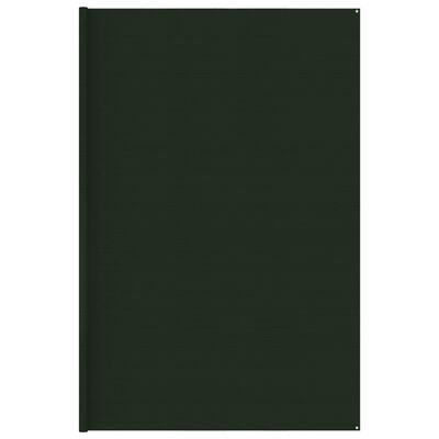 vidaXL Килим за палатка, 400x600 см, тъмнозелен