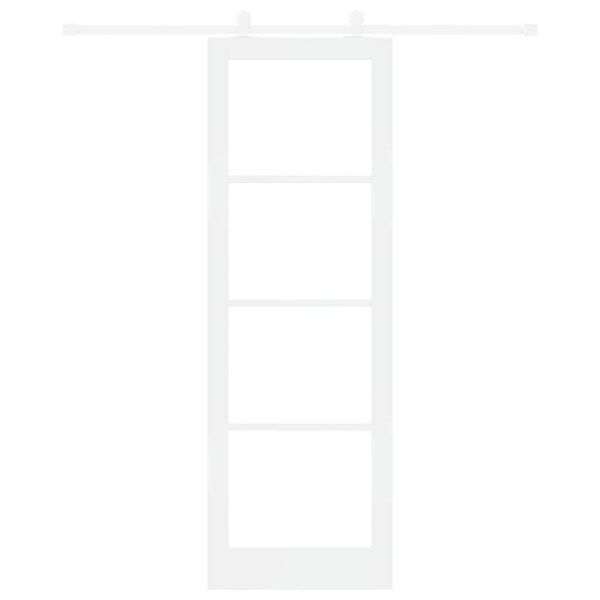 vidaXL Преплъзваща се врата ORKDAL Бяло 78 x 232 см
