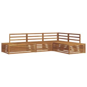 vidaXL Комплект дивани за открито 4 Брой Естествен